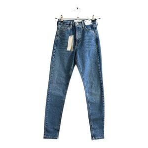Topshop Women’s “Jamie” high rise Skinny Jeans light wash NWT